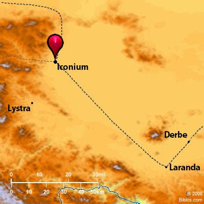 map of iconium.